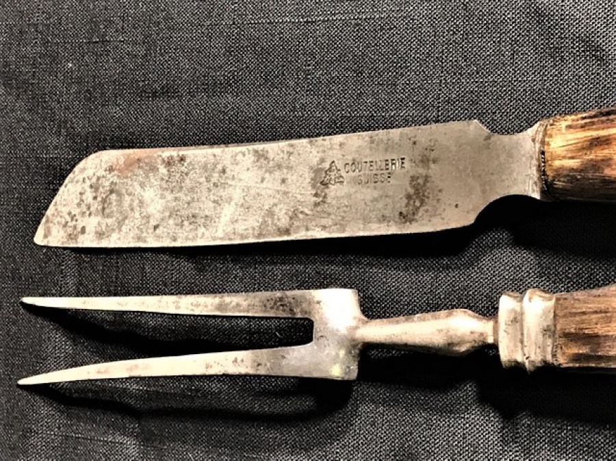 COUTELLERİE SUISSE CATAL BICAK SERVİS TAKIMI  İSVİCRE AHŞAP SAP