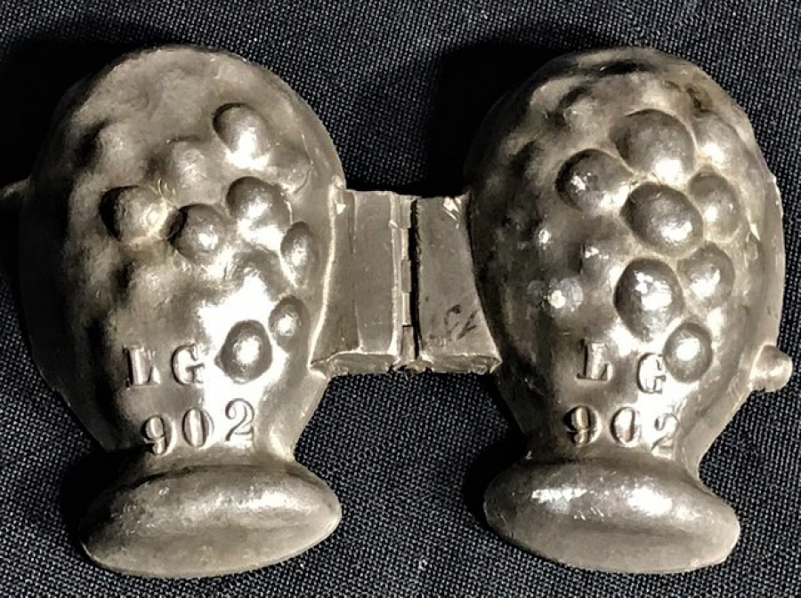 1920 FRANSIZ  CUKULATA KOZALAK KALIBI LG 902  LETANG FILS PARIS  CİFT KAPAK MENTEŞELİ