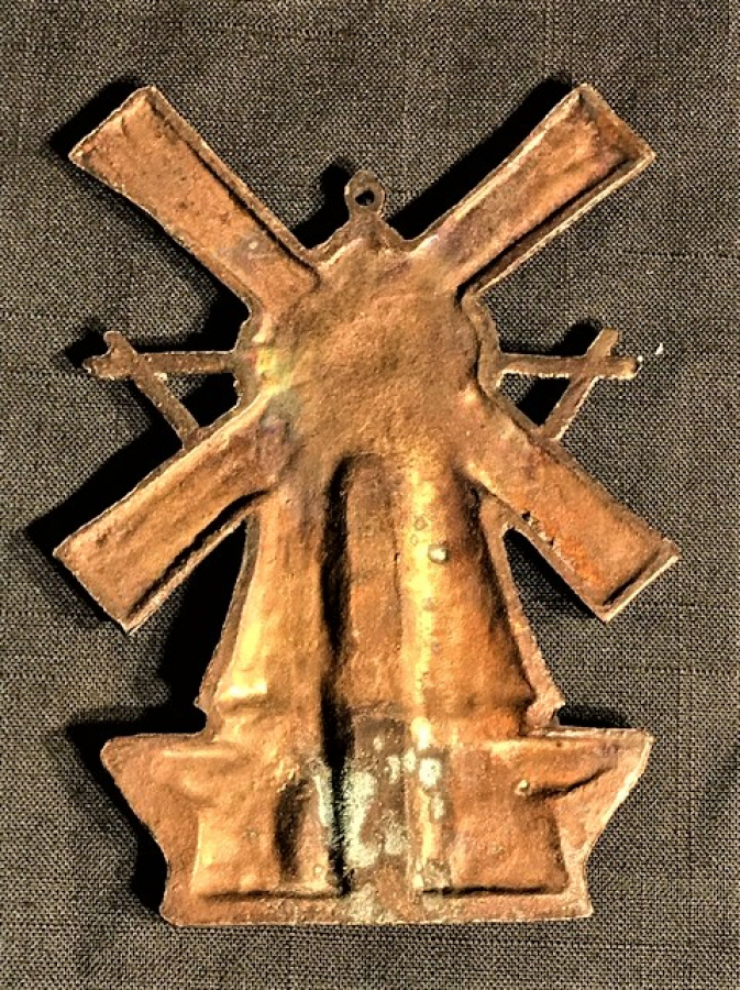 YEL DEGİRMENİ DUVAR DERECE  12 CM BOYUNDA BRONZ 