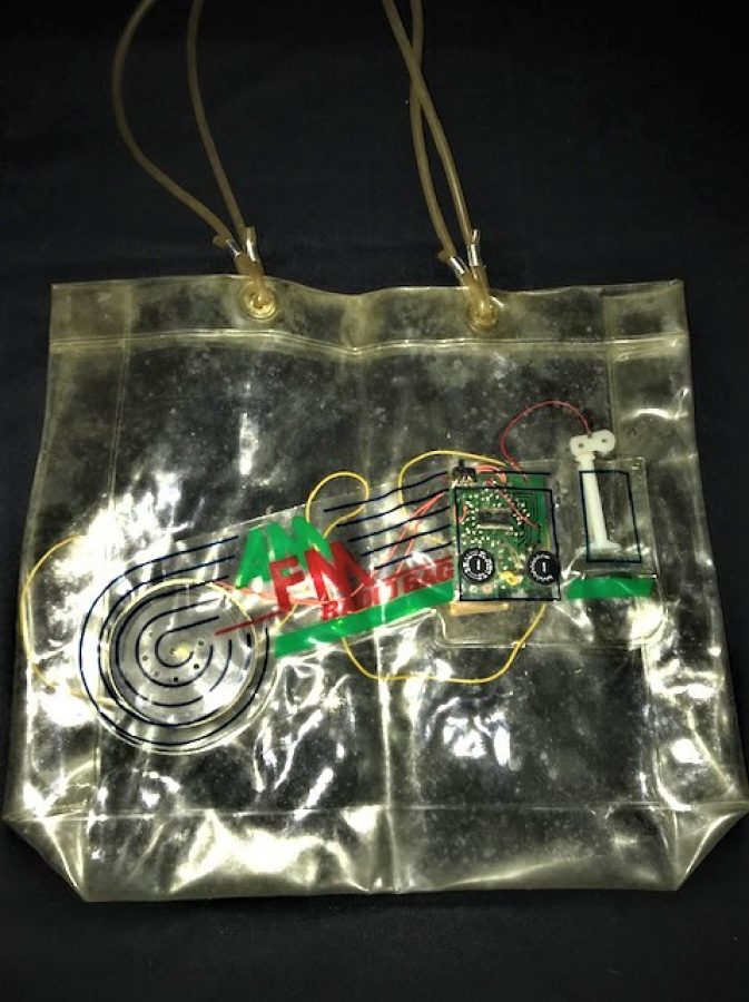 TRANSPARAN ŞEFFAF CANTA 2 BAND AM FM RADİO BAG 