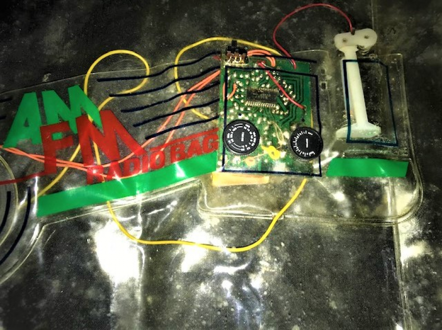 TRANSPARAN ŞEFFAF CANTA 2 BAND AM FM RADİO BAG 