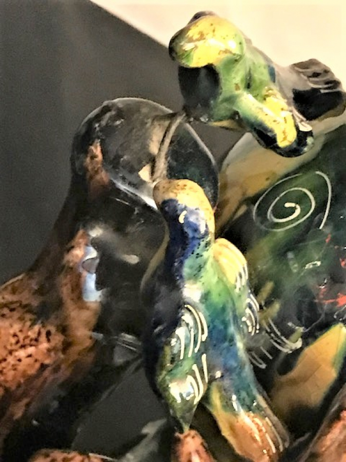 ADA EL İŞİ ORMANDA DOGAL YAŞAMI ANLATAN KOMPOZİSYON AKITMA RENKLER