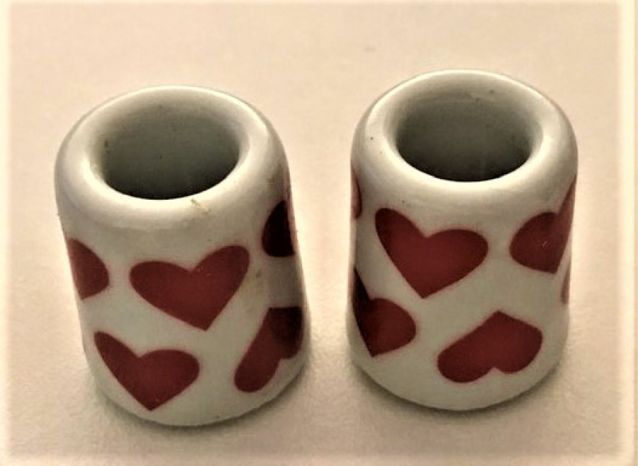 ALMAN PORSELEN UFAK MUMLUK 2 ADET 