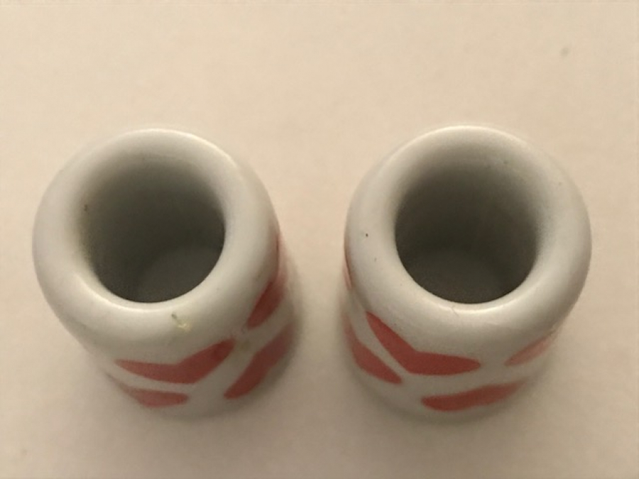 ALMAN PORSELEN UFAK MUMLUK 2 ADET 