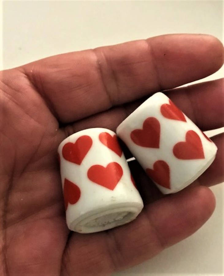 ALMAN PORSELEN UFAK MUMLUK 2 ADET 