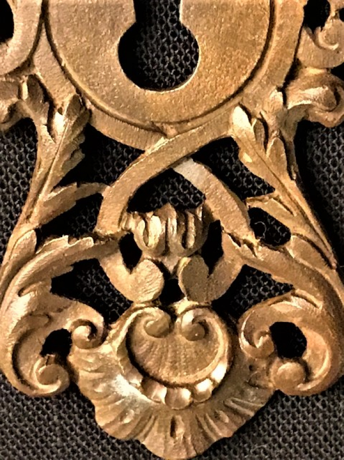 OSMANLI KİLİT ANAHTAR AYNASI ASLAN FİGÜRLÜ 9 CM BOY 4 CM EN 