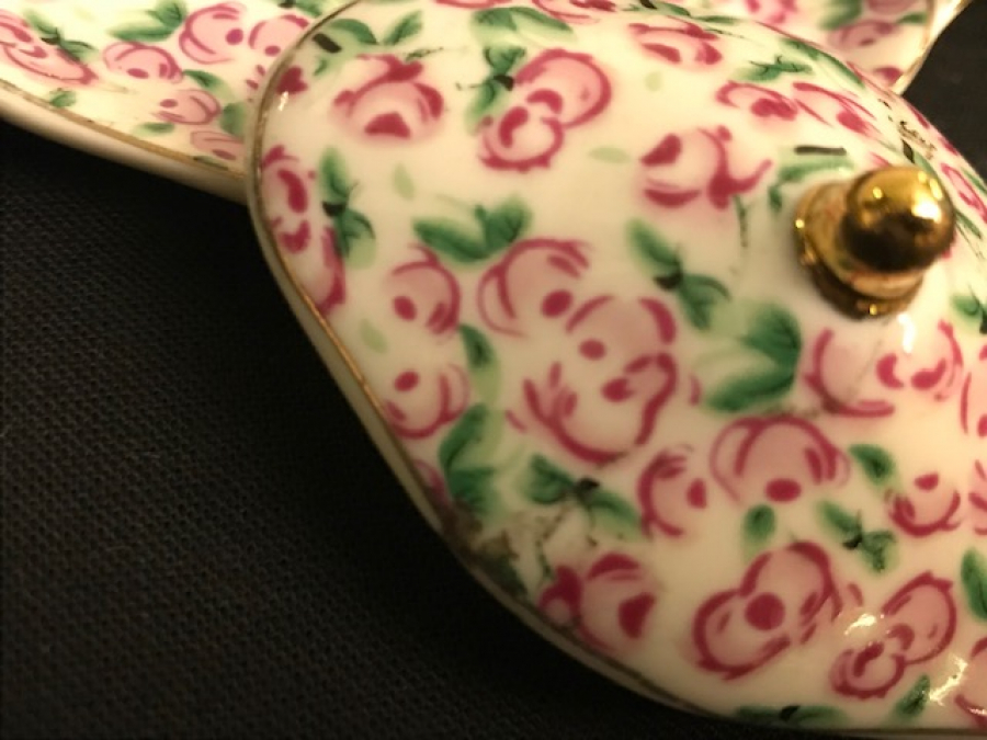 MİNYATÜR UFAK BOTDA PORSELEN VİTRİN SÜSÜ EL YAPIMI 3 PARCA 