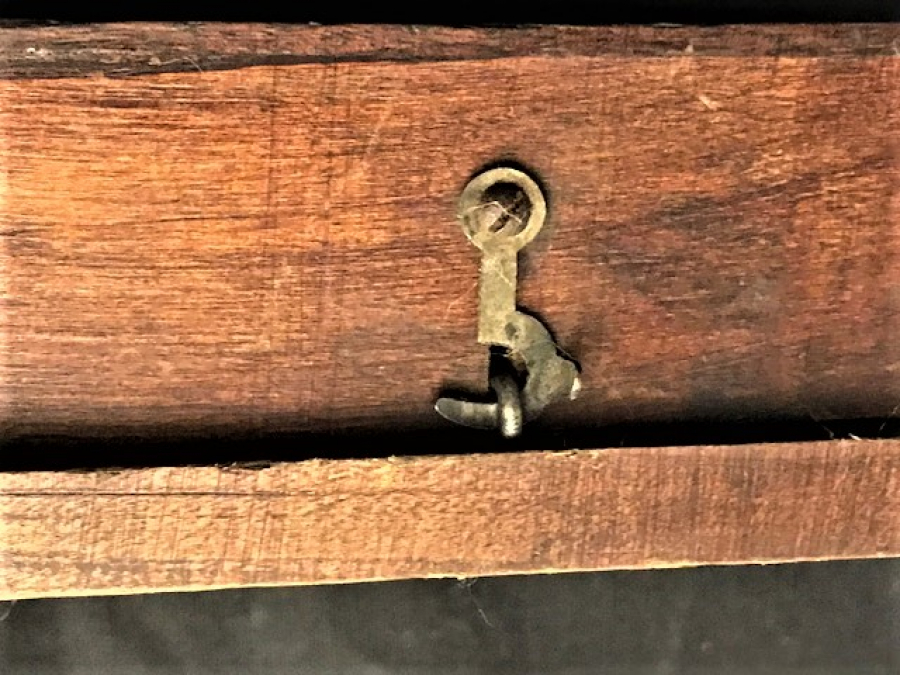 1930 LARIN BOBİNLİ KAMPANA CANLI KAPI ZİLİ AHŞAP KASA 