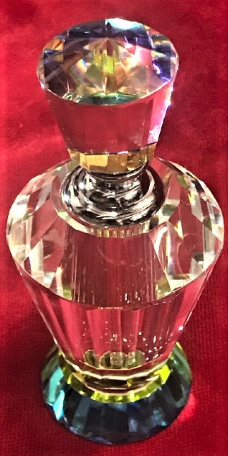 KRİSTAL KAPAKLI CAM İĞNELİ DOLDURULABİLİR PARFUM ŞİŞESİ 30 ML