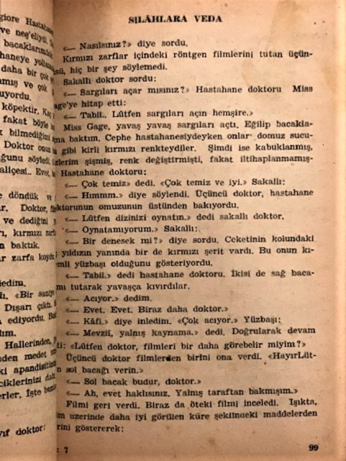 SİLAHLARA VEDA EKİCİGİL YAYINLARI  ERNEST HEMİNGWAY