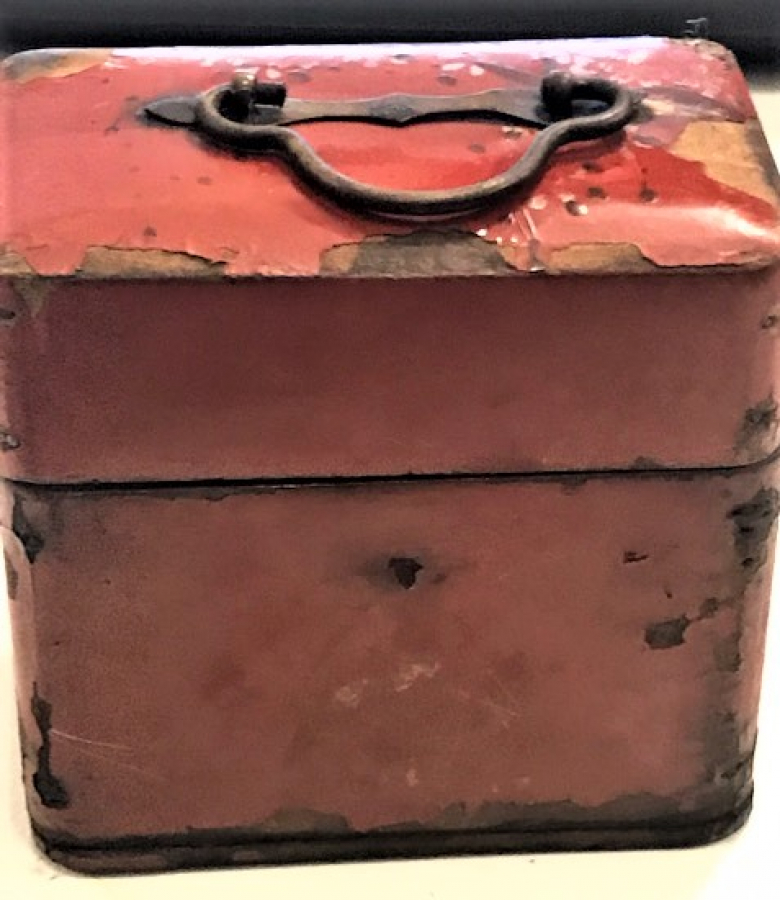 OSMANLI PAZARINA YAPILMIŞ SEYEHAT  SAAT KUTUSU AHŞAP EL BOYAMA 