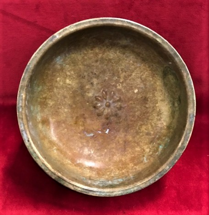 PİRİNC HAMAM TASI GÖBEK CİCEKLİ  16 CM CAPINDA 