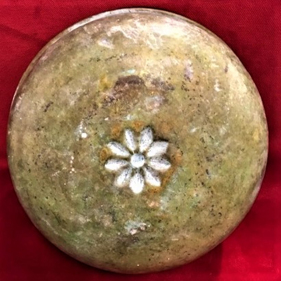 PİRİNC HAMAM TASI GÖBEK CİCEKLİ  16 CM CAPINDA 