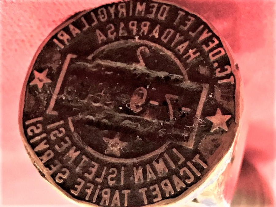 T.C DEVLET DEMİR YOLLARI  TCDD HAYDARPAŞA LİMAN İŞLETMESİ TİCARAET TARİFE SERVİSİ MÜHÜR