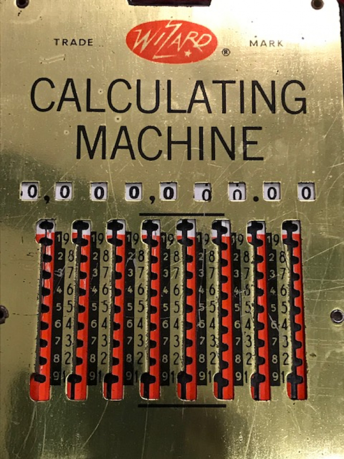  WIZARD CALCULATING MACHINE MEKANİK HESAP MAKİNESİ ALMAN