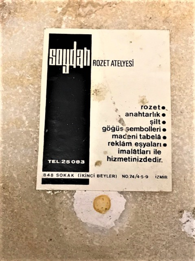 131. FİLO SICAK MİNE ŞİLT SOYDAH RÖZET ATÖLYESİNDE HAZIRLANMIŞ 1960