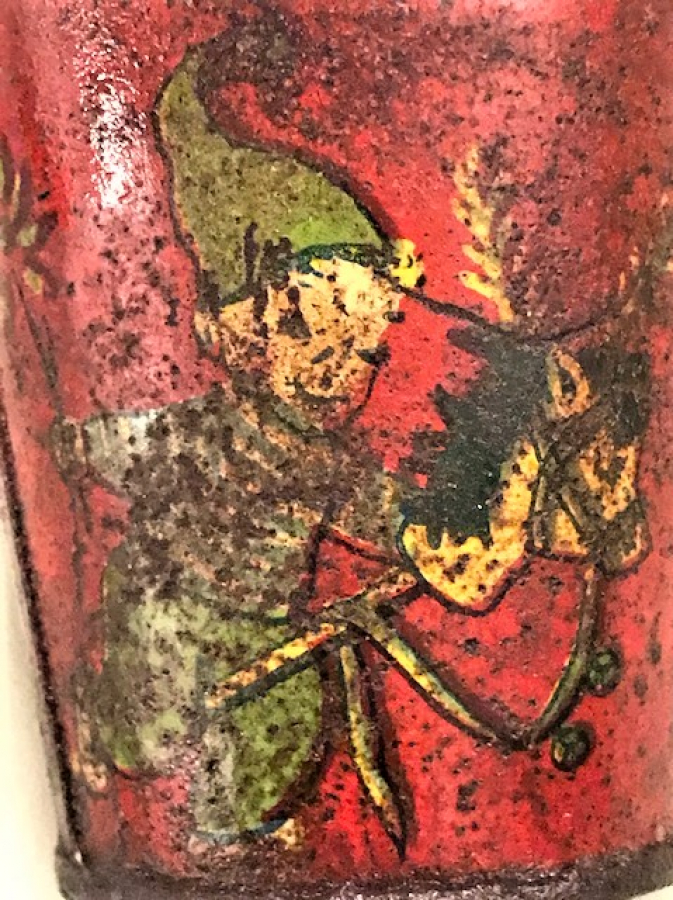 YERLİ OYUNCAK KOVA TENEKE ALTIN COCUK OYUNCAGI UFAK BOYDA KOVA 8 CM BOYUNDA NADİR