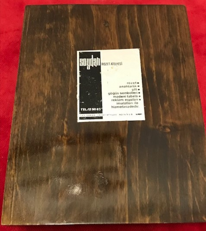 172. FİLO F 4 E  SICAK MİNE ŞİLT SOYDAH RÖZET ATÖLYESİNDE HAZIRLANMIŞ 1960 AHŞAP ÜZERİNE DİZAYN EDİLMİŞ 