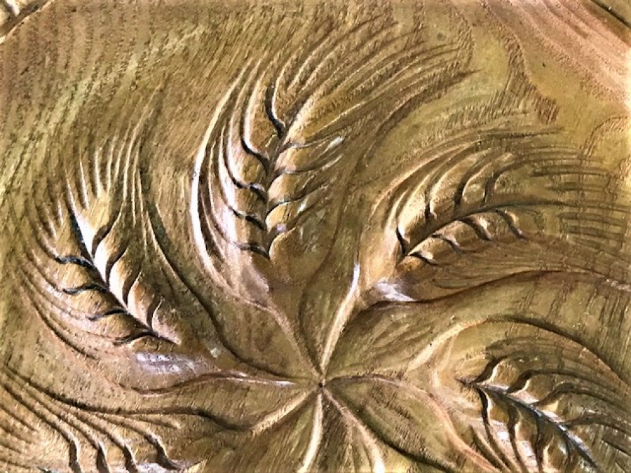 AHŞAP EL OYMA İŞİ UNSER TÄGLİCH BROD GİEB UNS HEUTE BİZE GÜNLÜK EKMEGİMİZİ VERİN 