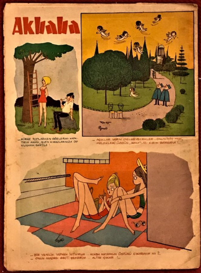 AKBABA SİYASİ MİZAH KARİKATÜR DERGİ 12 HAZİRAN 1968 SAYI 25