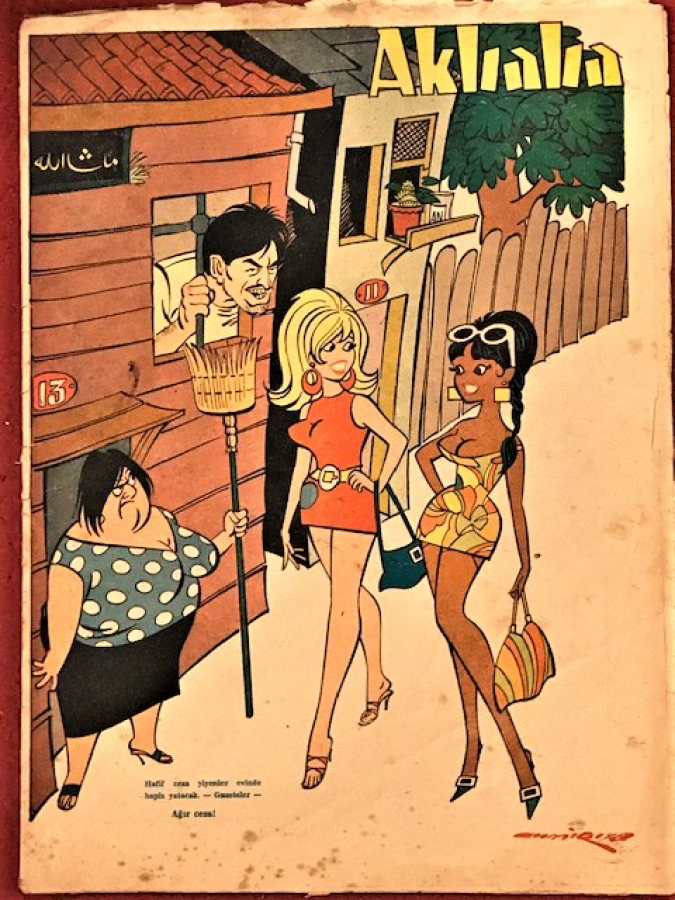 AKBABA SİYASİ MİZAH  KARİKATÜR DERGİ 16 AGUSTOS 1967  SAYI 34
