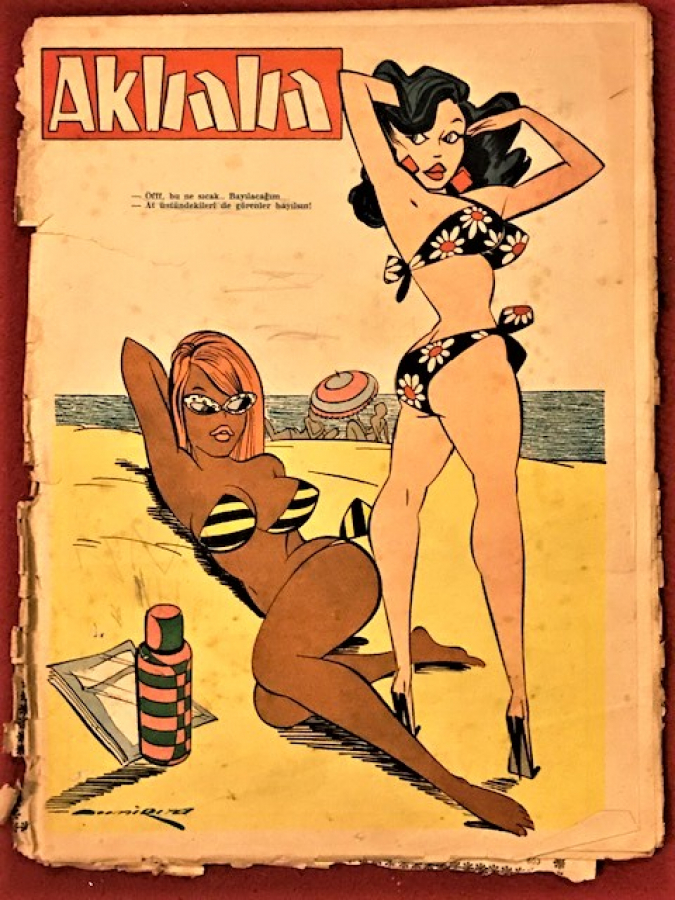 AKBABA SİYASİ MİZAH KARİKATÜR DERGİ 20 TEMMUZ 1966  SAYI 30