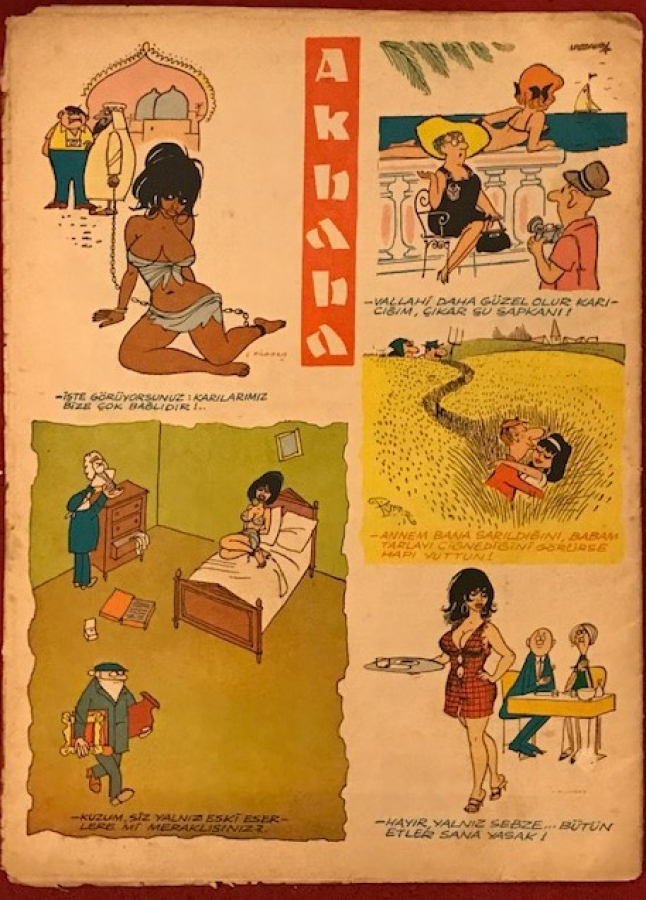 AKBABA SİYASİ MİZAH KARİKATÜR DERGİ  21 EYLÜL 1966 SAYI 39