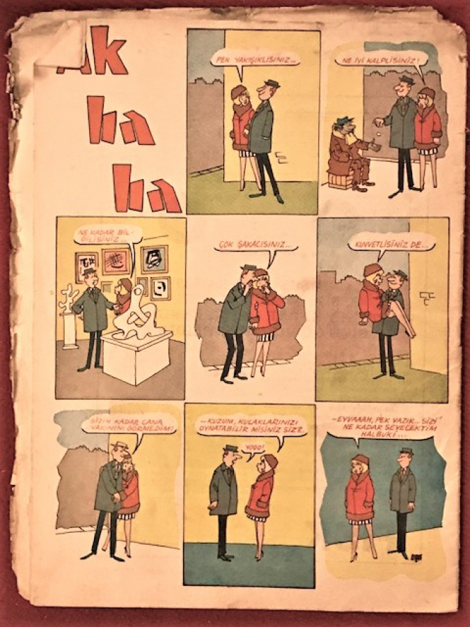 AKBABA SİYASİ MİZAH KARİKATÜR DERGİ 26 EKİM 1966 SAYI 44