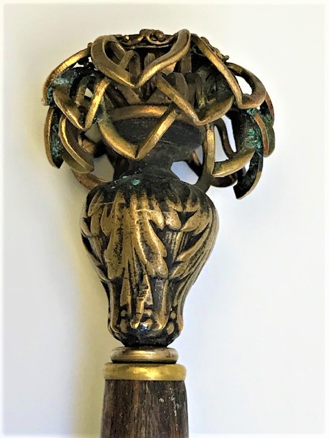 OSMANLI GÜL AGACI BRONZ BAŞ EL YAPIM ASA 