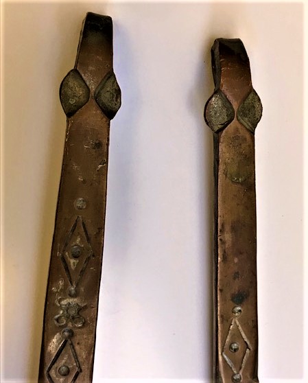 OSMANLI TEKKE İŞİ DÖGME BAKIR BÜYÜK BOY KEPCE KEVGİR İKİLİ TAKIM