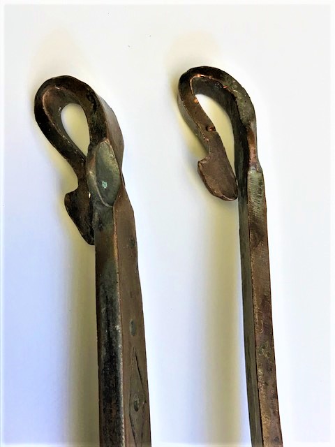 OSMANLI TEKKE İŞİ DÖGME BAKIR BÜYÜK BOY KEPCE KEVGİR İKİLİ TAKIM