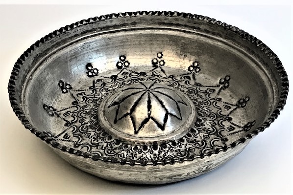 OSMANLI TUGRA DAMGALI EL KALEM İŞCİLİKLİ BAKIR BÜYÜK BOY ZİLLİ HAMAM TASI