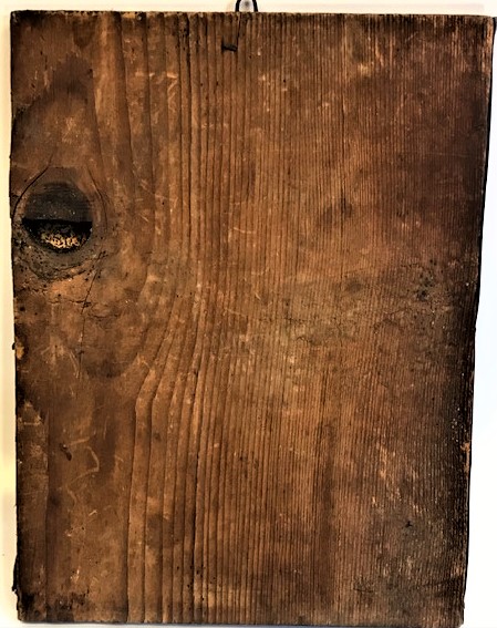 RUM İKONA AHŞAP KAGIT GÜMÜŞ KENARLAR TENEKE CERCEVE