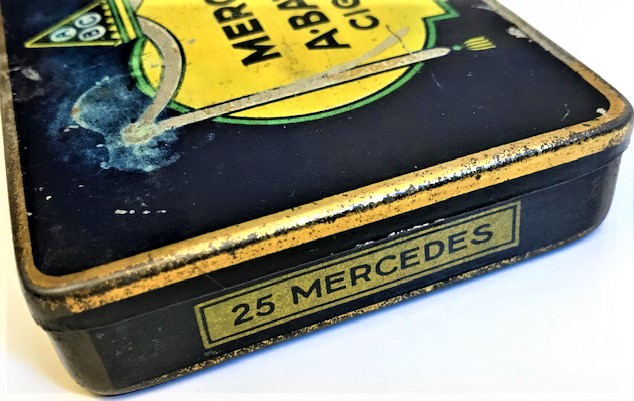 1920 MERCEDES A. BATSCHARI CIGARETTEN TENEKE SIGARA KUTU