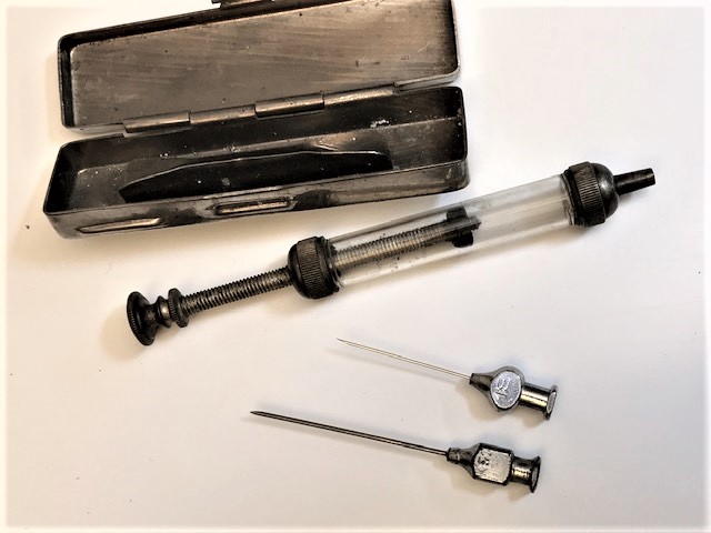 UFAK MİNİ BOY ANASTAZİ CAM ENJEKTÖR KUTUSUNDA AYARLANABİLİR NUMARALI PİSTON