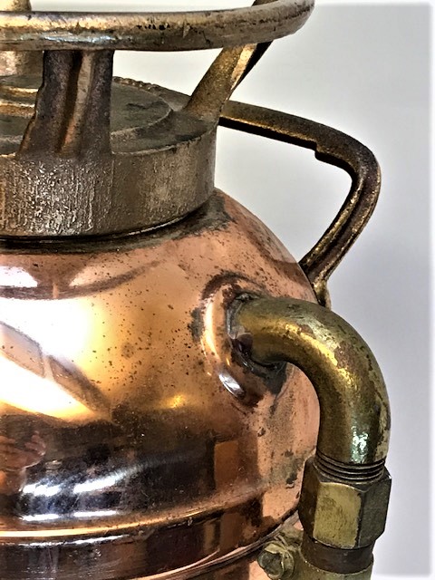 USA 1920 RED STAR MODEL 303 KIRMIZI YILDIZ BAKIR PİRİNC YANGIN  SÖNDÜRME TÜPU AMERİKAN