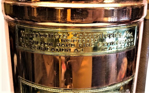 USA 1920 RED STAR MODEL 303 KIRMIZI YILDIZ BAKIR PİRİNC YANGIN  SÖNDÜRME TÜPU AMERİKAN