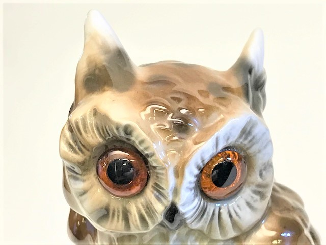 PORSELEN BAYKUŞ FORMUDA İÇERSİNDE ESANS KOKULU BAŞUCU GECE YATAK ODASI LAMBASI GERMANY