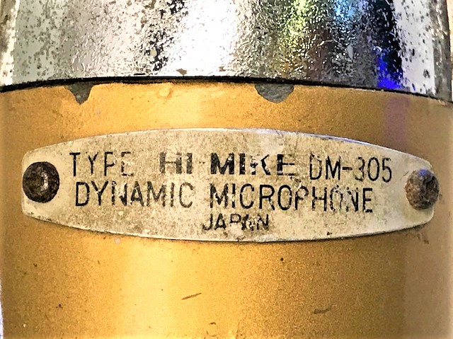 SAHNE ŞARKI VE KONUŞMA MİKROFONU  TYPE HI MIKE DM 305 DYNAMIC MİCROPONE JAPAN