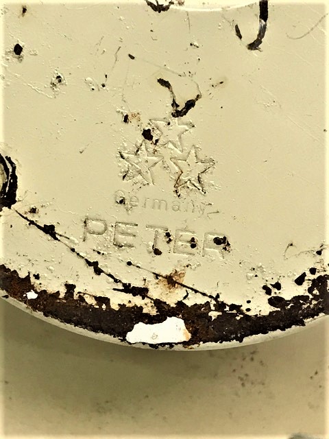 NACAR METAL KURMALI MEKANİK  DUVAR SAATİ ALMAN MALI 3 YILDIZ PETER MAKİNE  CALIŞIR DAKİKTİR