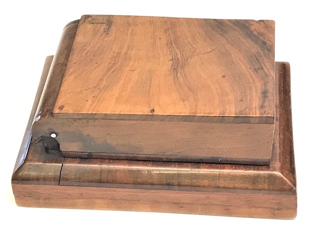 OSMANLI EL YAPIM AHŞAP SIGARA KUTUSU İÇERSİ CAM KULLUKLÜ