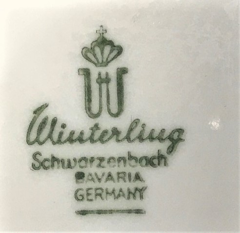 PORSELEN ALMAN BAVARIA CİCEK DESENLİ DUVAR TABAGI