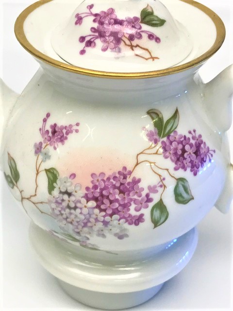 UFAK BOY CAY TİRYAKİ PORSELEN CAYDANLIK FRANCE LİMOGES ALT ISITICILI