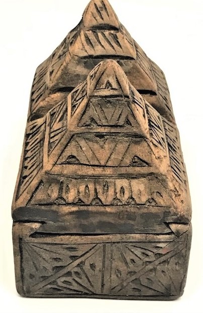 OSMANLI AHŞAP CİFT GÖZ PİRAMİT TARZINDA MUGLA YÖRESİ  KAHVEDAN