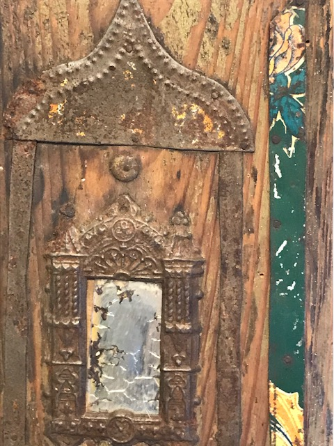 1900 OSMANLI  ANADOLU İŞİ CIRALIK EL YAPIM TENEKE KABARA SUSLEME İŞCİLİKLİ TEREKLİ