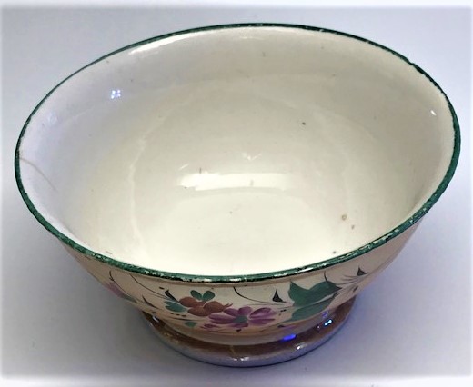 OSMANLI VE CARLIK DÖNEMİ KUZETSOV PORSELEN RUS EL BOYAMA CİCEKLİ KASE 