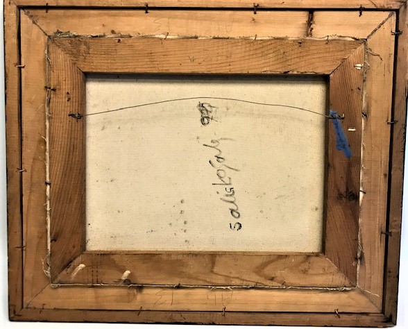 SALİÇ KOCAK  SANATCI İMZALI YAGLI BOYA CERCEVESİNDE  CALIŞMA