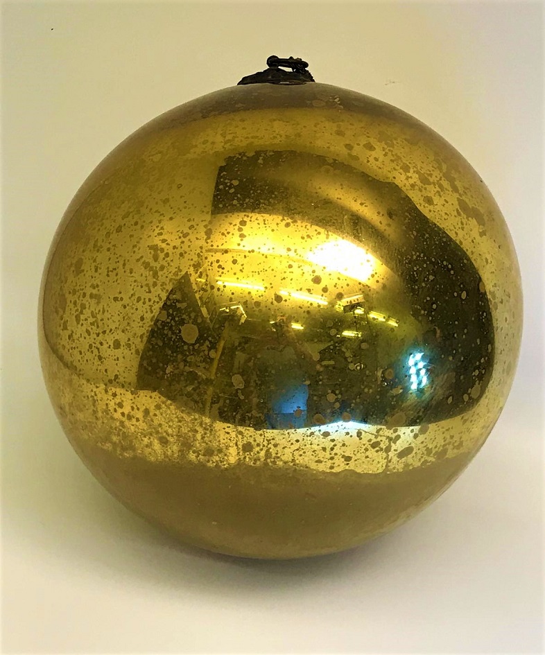 1800 YILLAR OSMANLI TOP BÜYÜK BOY FANUS İCİ SIVA ALTIN VARAK DİNİ MEKANLARDA AKUSTİK 30 CM CAPINDA