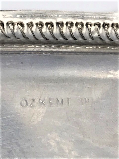 1970 KROM CELİK PASLANMAZ KULPLU YERLİ YAPIM SERVİS TEPSİ