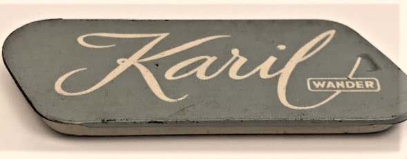 KARİL WANDER TENEKE SÜRGÜLÜ KAPAKLI İLAC KUTUSU